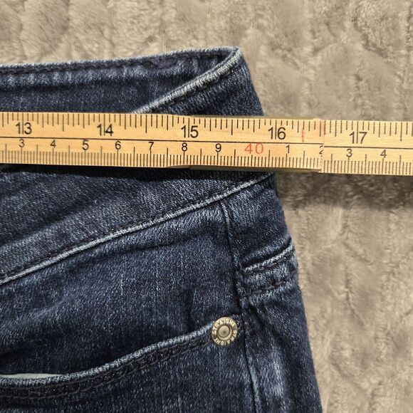 J Jill Slim Boyfriend Straight Leg Ankle Jeans Womens Size 6 Petite Blue Stretch - Picture 4 of 7